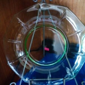 Vintage Vasaline Uranium Salad Plate Glass ( Decorative Use Only)